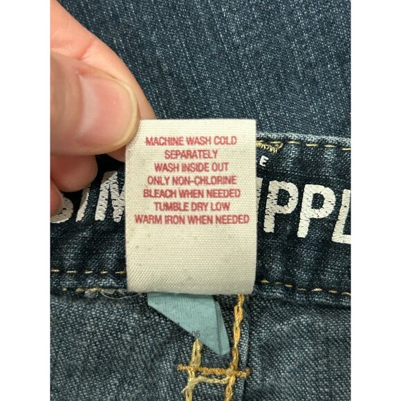 Mossimo Supply Co Womens Mid-Rise Skinny Fit Blue Denim Jeans - Picture 7 of 8